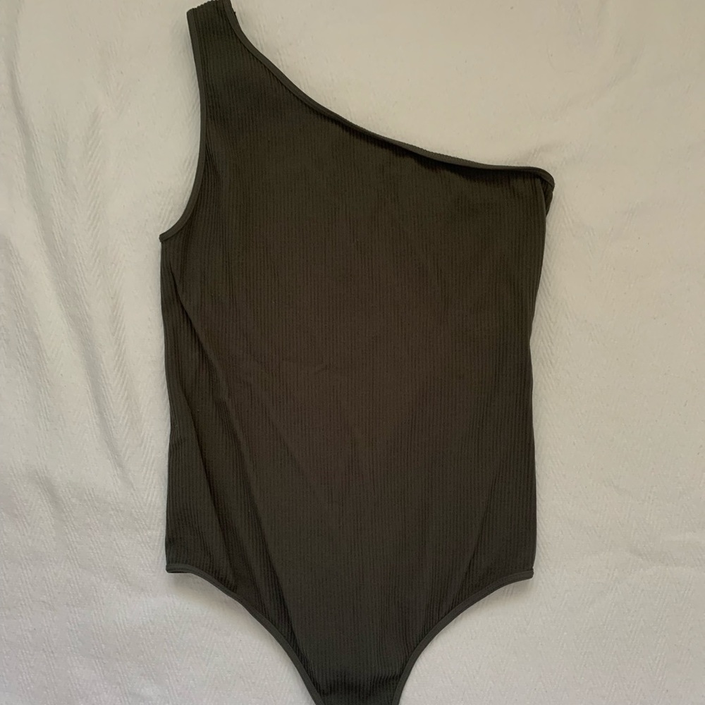 One shoulder body suit